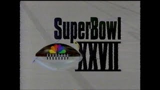 Super Bowl XXVII Star Spangled BannerHalftime showcommercials amp bumpers January 31 1993 [upl. by Allayne510]