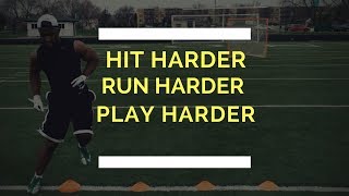 3 Football Training Drills To Hit Harder And Run Harder [upl. by Ratcliff]