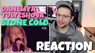 Daneliya Tulyeshova  Stone Cold  Blind Audition  Voice Kids  season 4  REACTION [upl. by Hacim290]