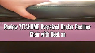 Review YITAHOME Oversized Rocker Recliner Chair with Heat and Massage Lazy Boy Recliner with Overst [upl. by Bud933]