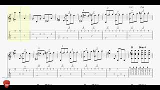 Gaspar Sanz  Canarios  Guitar Pro Tab [upl. by Enneirda815]