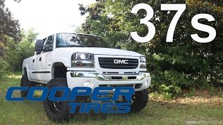 Lifted Duramax on 37s Cooper Discoverer STT PRO [upl. by Cordelia]