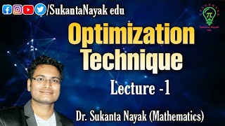 Lecture 1  Optimization Techniques  Introduction  Study Hour [upl. by Aleen]