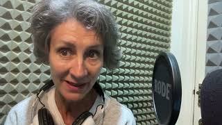 Christine Mackie talking about her experience of narrating the Widdershins audiobook [upl. by Lamprey]