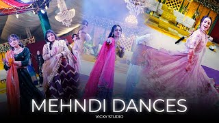 MEHNDI DANCE PERFORMANCES 😍  AHMED amp ESHA ♥️  Larki Waly Vs Larky Waly 🕺🏻💃🏻  Vicky Studio jhleum [upl. by Asilak]