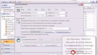 Outlook Tutorial Deutsch Programmeinstellungen [upl. by Laen]