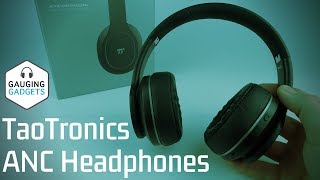 TaoTronics ANC Headphones Review  Foldable Active Noise Cancelling Headphones [upl. by Tisha]