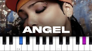 Amanda Perez  Angel piano tutorial [upl. by Aerdnak]