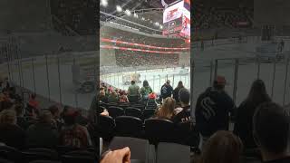 Zambonis hard at work at the Flyers V Capitals game [upl. by Oneil]