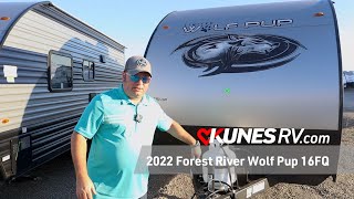 2022 Forest River Wolf Pup 16FQ Review Details Specs [upl. by Adnulahs]