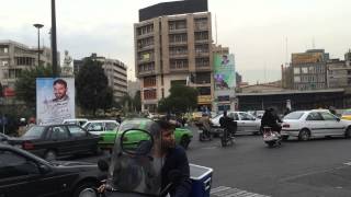 ► Nice Street Scene in Tehran IRAN  ‏تهران‎ [upl. by Nariko]