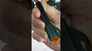 Easiest way to clean a 9mm gun barrel using a Hoppes Viper boresnake [upl. by Edalb]