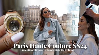 Fashion Week Diary Paris Haute Couture ft Valentino Fendi Elie Saab GBV etc  Tamara Kalinic [upl. by Aurita]