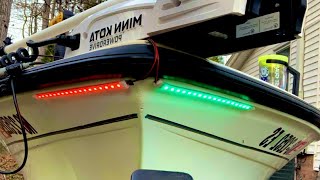 Installing LED Navigation Lights on Boat [upl. by Yancey106]