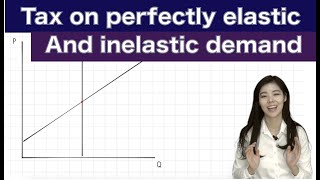 39 Effects of tax on perfectly elastic and inelastic demand [upl. by Lytle]