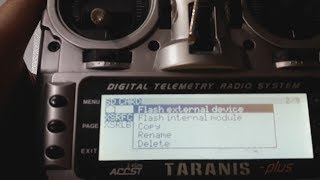 XSR FrSky receiver firmware flashing using your Taranis [upl. by Nigen]