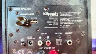 Hard Reset Klipsch KD400 Speakers [upl. by Haliehs362]