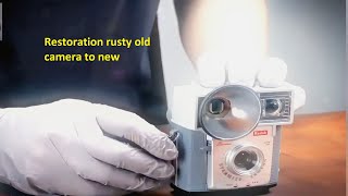 Restoration discarded kodak brownie starmite camera  into usable condition restoration camera [upl. by Chamberlin801]