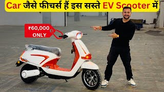 Remote से चलता है 55KM Full Charge Range  Affordable Electric Scooter in India [upl. by Schick]