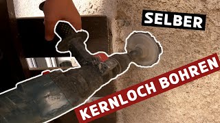 Kernlochbohrung selber machen  Freihand mit 15€ Bohrkrone [upl. by Rokach941]