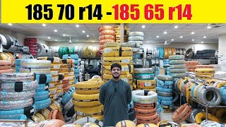 185 70 r14 185 65 r14  New tyre price Pakistan 2023  Bridgestone  Yokohama  Michelin  Dunlop [upl. by Trask]