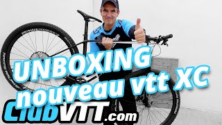 Unboxing de mon nouveau vtt XC carbone 29 pouces  Ce vtt cross country est magnifique  706 [upl. by Shurwood]