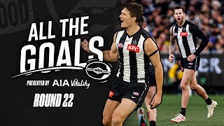 Every goal from Collingwoods eight point victory against Geelong  All the Goals [upl. by Tarrance]