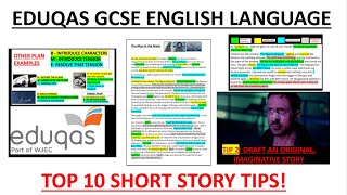 TOP 10 TIPS EDUQAS SHORT STORY  GCSE ENGLISH LANGUAGE [upl. by Notsnhoj459]