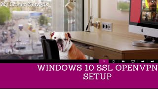 My Private Network  Setting up an OpenVPN SSL Connection on a Windows 10 computer [upl. by Akemot]