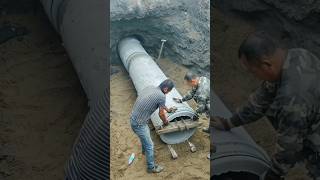 Precast Concrete Pipe Installation and Laying Construction Process [upl. by Erdnaek]