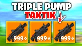 Das BESTE Inventar TRIPLE PUMP TRICK  Fortnite Battle Royale [upl. by Aicenek]