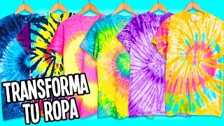 TRANSFORMA TU ROPA VIEJA A NUEVA ❤️TIÑE TUS PLAYERASREMERAS TIE DYE BATIK [upl. by Marty]