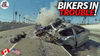 100 Insane Motorcycle Crashes Moments  USA amp CANADA Only [upl. by Yekcaj499]