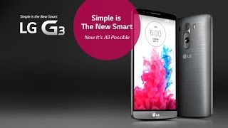 LG G3  Simple is the new Smart [upl. by Pasco]