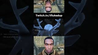 WHAT DA DEER DOING Skyrim Skyrimse shorts gaming bethesda theelderscrolls gameplay rpg [upl. by Liew96]