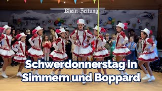 Karneval 2024  Schwerdonnerstag in Simmern und Boppard [upl. by Eissen]