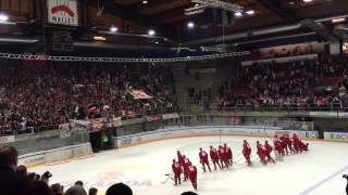 Fin du match LHC  Berne 031014 Kop  Joueurs [upl. by Ragan]