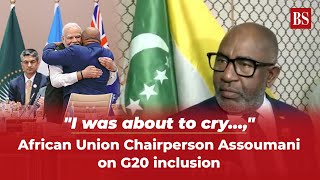 quotI was about to cry…quot  African Union Chairperson Assoumani on G20 inclusion [upl. by Otokam]