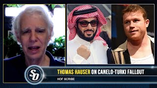 TURKI ALALSHIKH ACTING LIKE A BULLY towards Canelo  Thomas Hauser DISAPPOINTED [upl. by Adrien]