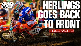 FULL MOTO Jeffrey Herlings Tears Through the US After First Turn Crash  2017 Ironman 450 Moto 2 [upl. by Eseila]