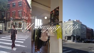 【Vlog6】NY buying trip🇺🇸 初めてのアメリカ買い付け古着屋食べたもの🍔etc [upl. by Odirfliw648]