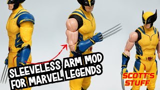 How I made Hugh Jackmans sleeveless look on the Marvel Legends Wolverine [upl. by Alisen219]