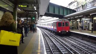 London Underground D Stock 7508 and 7007 at Sloane Square [upl. by Esiole901]