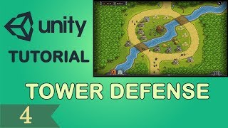 Unity Tower Defense Tutorial  Bezier curve  Part 4 [upl. by Ahse]