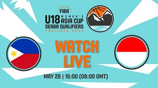 Philippines v Indonesia  Full Basketball Game  FIBA U18 Womens Asia Cup 2024  SEABA Qualifiers [upl. by Delwin]