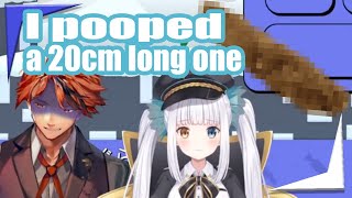 Mea forces Roberu to listen to the talk of her 20cm poop 【Holostars EngSub】 [upl. by Nnaik]