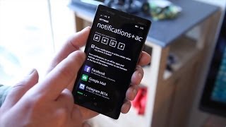 Notification and Actions on Windows Phone 81 [upl. by Ralina]