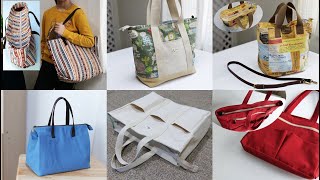 6 DIY Zipper tote bag  Tutorial Compilation Part1 [upl. by Attelliw]