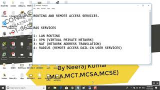 Lan routing and VPN access  on Server2012R2  Step By Step in Hindi [upl. by Perkoff]