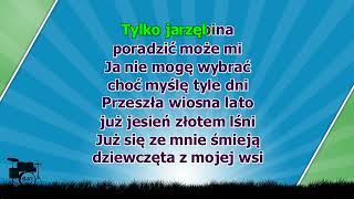 Jarzębino czerwona  z linią melodyczną  karaoke [upl. by Siramay]